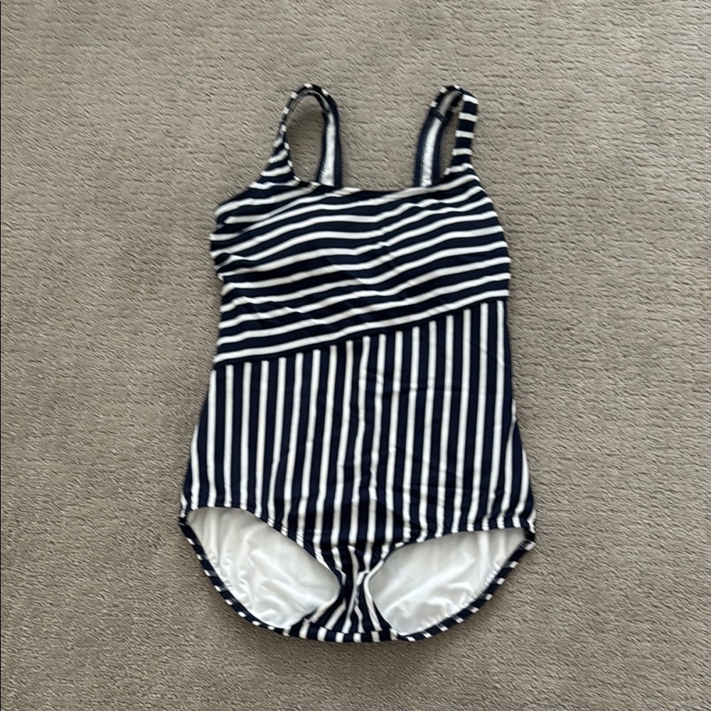 Striped One-Piece Swimsuit